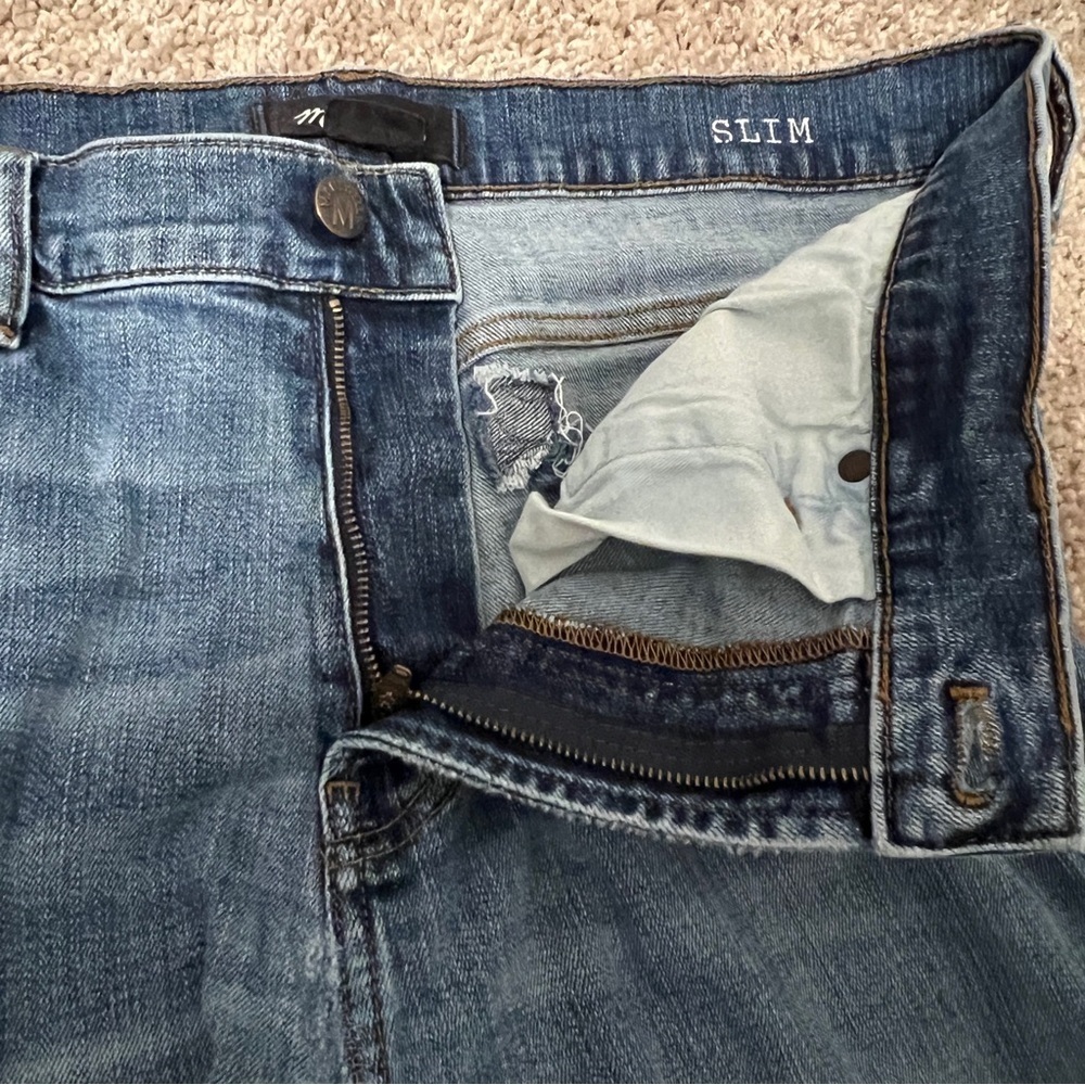 Madewell Slim Wash Denim Casual Stretchy Jeans US Men's 36x32 - Picture 8 of 10